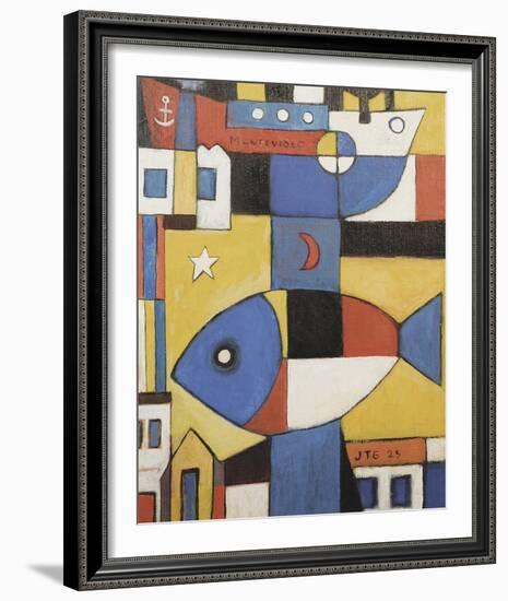 Abstract City-Joaquin Torres-Garcia-Framed Giclee Print