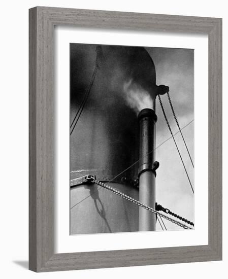 Abstract Close Up of Merchant Ship Steam Whistle-Peter Von Cornelius-Framed Photographic Print