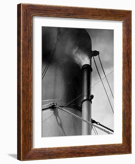 Abstract Close Up of Merchant Ship Steam Whistle-Peter Von Cornelius-Framed Photographic Print