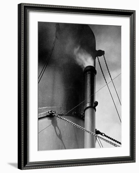 Abstract Close Up of Merchant Ship Steam Whistle-Peter Von Cornelius-Framed Photographic Print