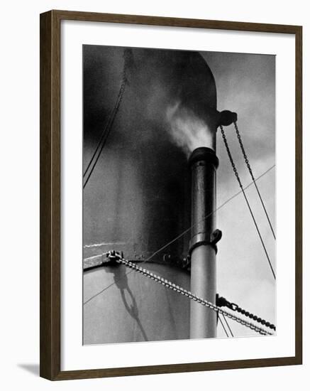 Abstract Close Up of Merchant Ship Steam Whistle-Peter Von Cornelius-Framed Photographic Print