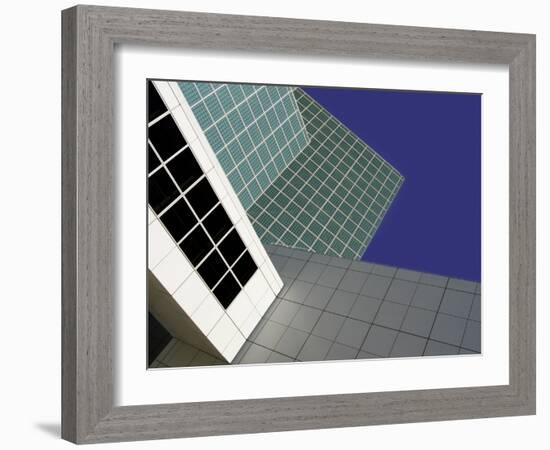 Abstract Close-up View of Los Angeles Convention Center, Los Angeles, California, USA-Nancy & Steve Ross-Framed Photographic Print