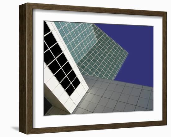 Abstract Close-up View of Los Angeles Convention Center, Los Angeles, California, USA-Nancy & Steve Ross-Framed Photographic Print