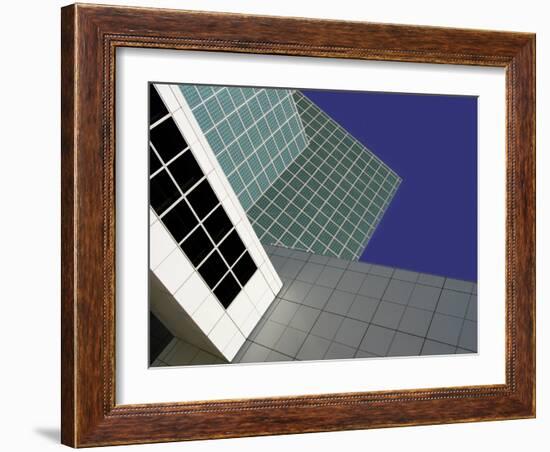 Abstract Close-up View of Los Angeles Convention Center, Los Angeles, California, USA-Nancy & Steve Ross-Framed Photographic Print