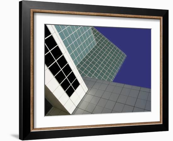 Abstract Close-up View of Los Angeles Convention Center, Los Angeles, California, USA-Nancy & Steve Ross-Framed Photographic Print