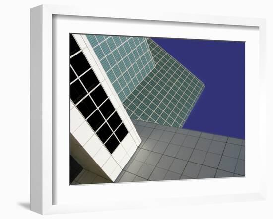 Abstract Close-up View of Los Angeles Convention Center, Los Angeles, California, USA-Nancy & Steve Ross-Framed Photographic Print