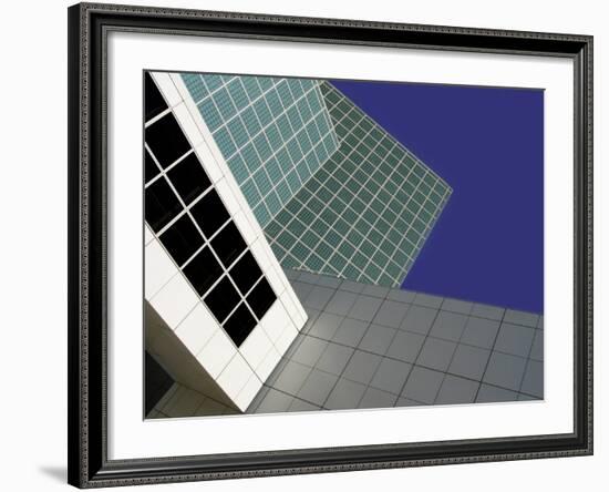Abstract Close-up View of Los Angeles Convention Center, Los Angeles, California, USA-Nancy & Steve Ross-Framed Photographic Print