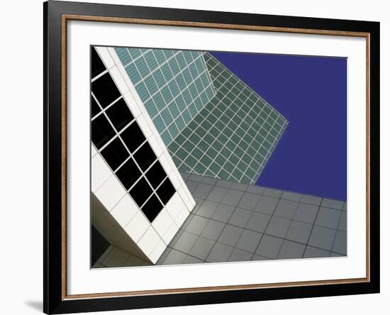 Abstract Close-up View of Los Angeles Convention Center, Los Angeles, California, USA-Nancy & Steve Ross-Framed Photographic Print