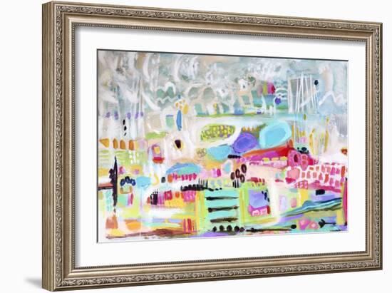 Abstract Clouds-Karen Fields-Framed Art Print