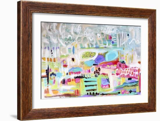 Abstract Clouds-Karen Fields-Framed Art Print