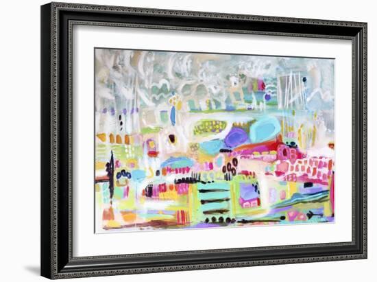 Abstract Clouds-Karen Fields-Framed Art Print