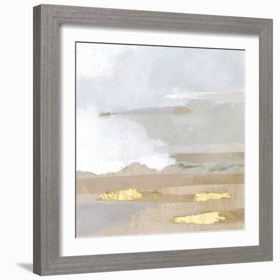 Abstract Coastland I-Victoria Borges-Framed Art Print