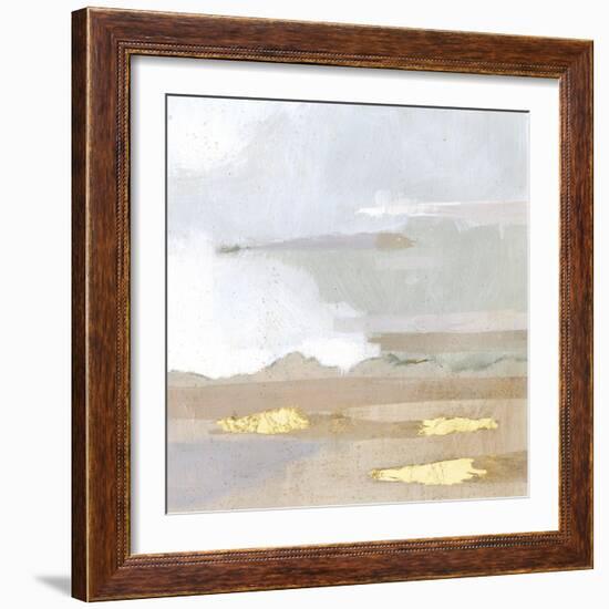 Abstract Coastland I-Victoria Borges-Framed Art Print