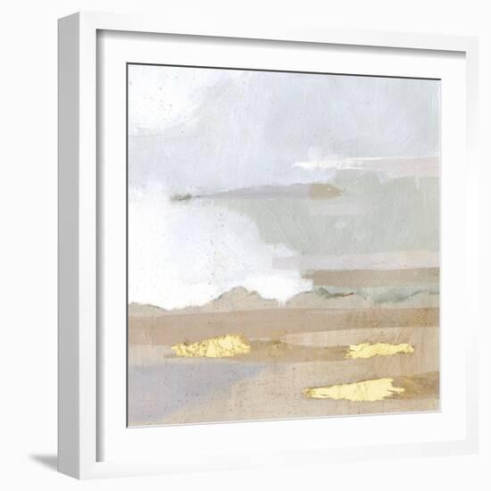 Abstract Coastland I-Victoria Borges-Framed Art Print