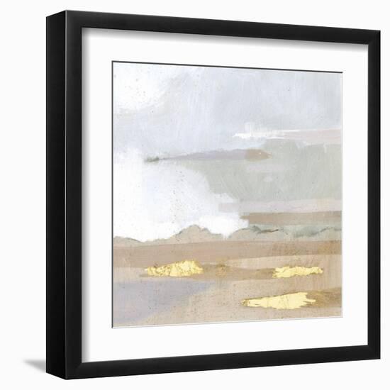 Abstract Coastland I-Victoria Borges-Framed Art Print