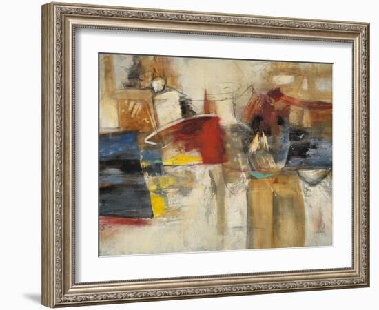 Abstract Cocktail Party 1-Gabriela Villarreal-Framed Art Print