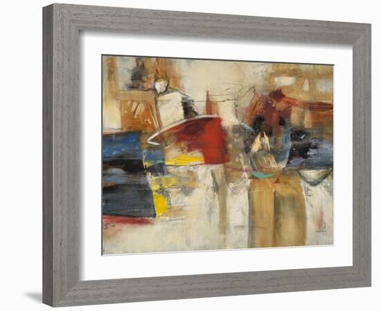 Abstract Cocktail Party 1-Gabriela Villarreal-Framed Art Print