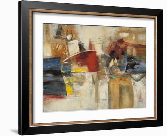 Abstract Cocktail Party 1-Gabriela Villarreal-Framed Art Print