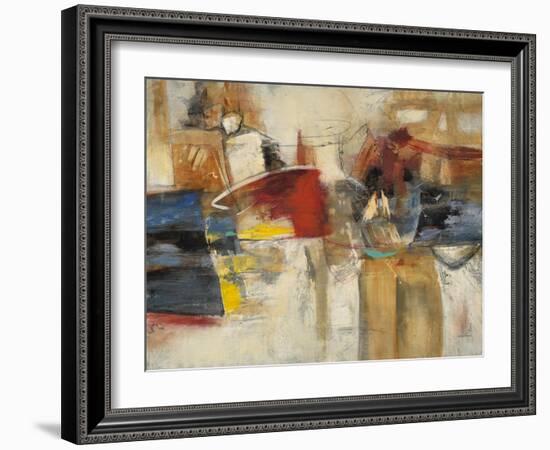 Abstract Cocktail Party 1-Gabriela Villarreal-Framed Art Print