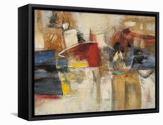 Abstract Cocktail Party 1-Gabriela Villarreal-Framed Stretched Canvas