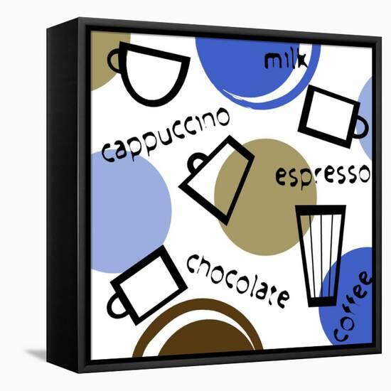 Abstract Coffee Cups-null-Framed Premier Image Canvas