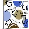 Abstract Coffee Cups-null-Mounted Giclee Print