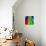 Abstract Color Background Spectrum Lines-Lukas Kurka-Art Print displayed on a wall