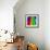 Abstract Color Background Spectrum Lines-Lukas Kurka-Framed Art Print displayed on a wall