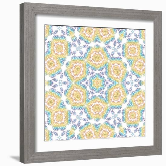 Abstract Color Pattern-Dink101-Framed Art Print