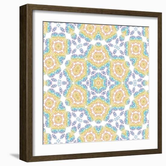 Abstract Color Pattern-Dink101-Framed Art Print