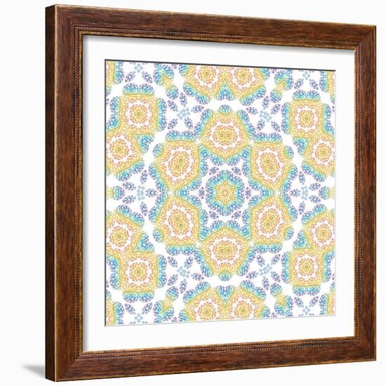 Abstract Color Pattern-Dink101-Framed Art Print