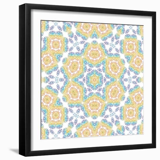 Abstract Color Pattern-Dink101-Framed Art Print