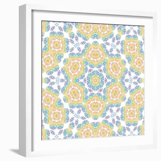 Abstract Color Pattern-Dink101-Framed Art Print