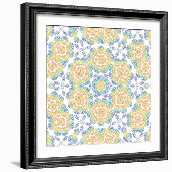 Abstract Color Pattern-Dink101-Framed Art Print