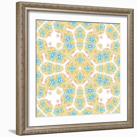 Abstract Color Pattern-Dink101-Framed Art Print