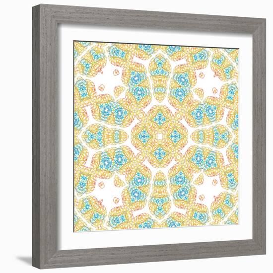 Abstract Color Pattern-Dink101-Framed Art Print