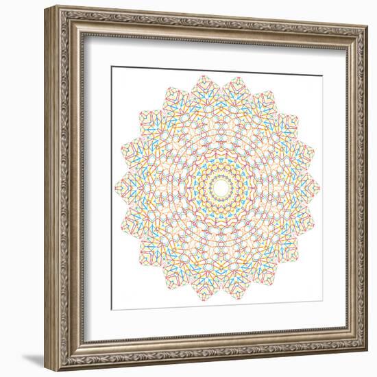 Abstract Color Shape-Dink101-Framed Art Print