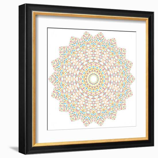 Abstract Color Shape-Dink101-Framed Art Print