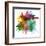 Abstract Color Watercolor Blot Background-Rudchenko Liliia-Framed Art Print