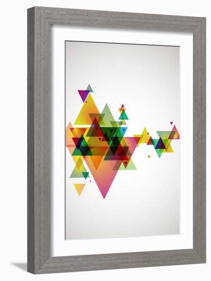 Abstract Colored Background.-theromb-Framed Art Print