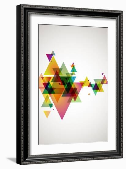 Abstract Colored Background.-theromb-Framed Art Print