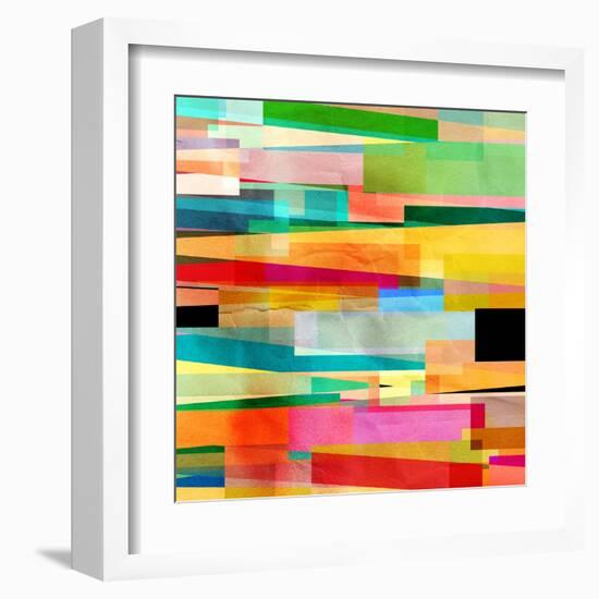 Abstract Colorful Background-Tanor-Framed Art Print