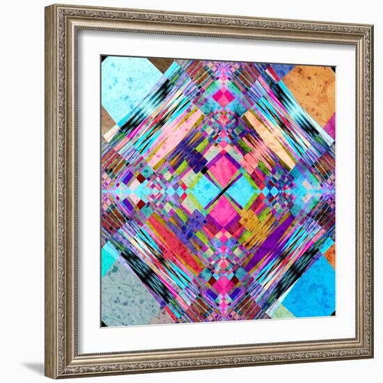 Abstract Colorful Background-Tanor-Framed Art Print