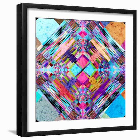 Abstract Colorful Background-Tanor-Framed Art Print