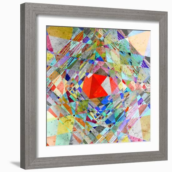 Abstract Colorful Background-Tanor-Framed Art Print