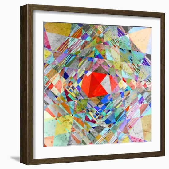 Abstract Colorful Background-Tanor-Framed Art Print