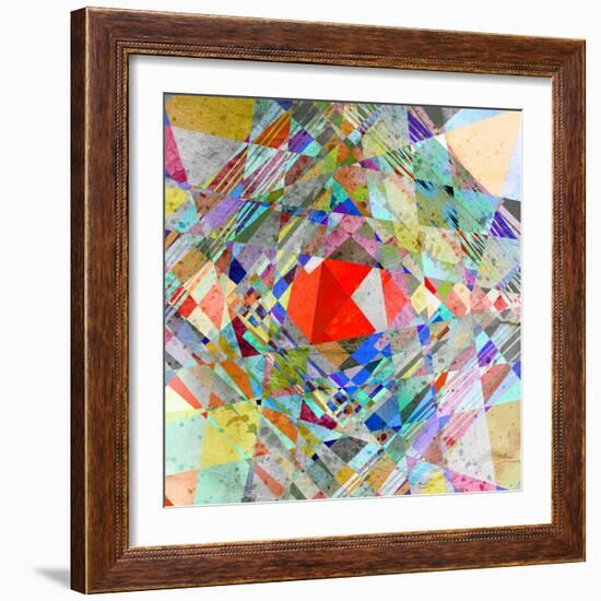 Abstract Colorful Background-Tanor-Framed Art Print