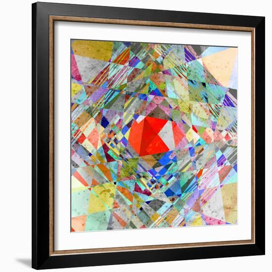 Abstract Colorful Background-Tanor-Framed Art Print