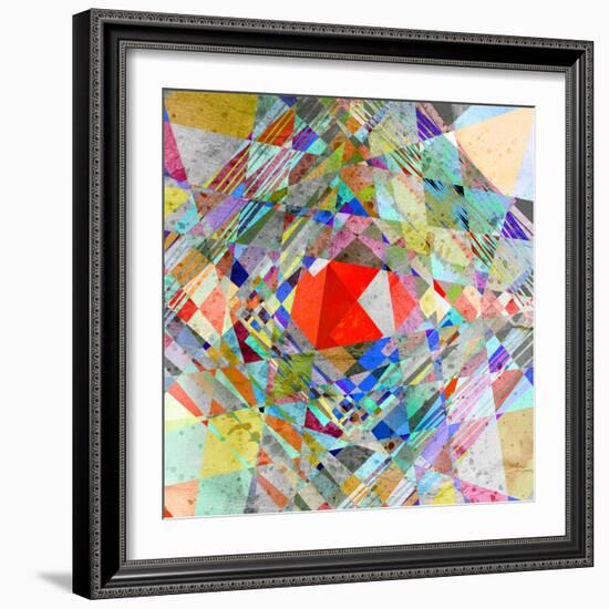 Abstract Colorful Background-Tanor-Framed Art Print