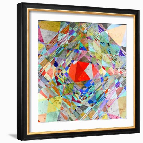 Abstract Colorful Background-Tanor-Framed Art Print